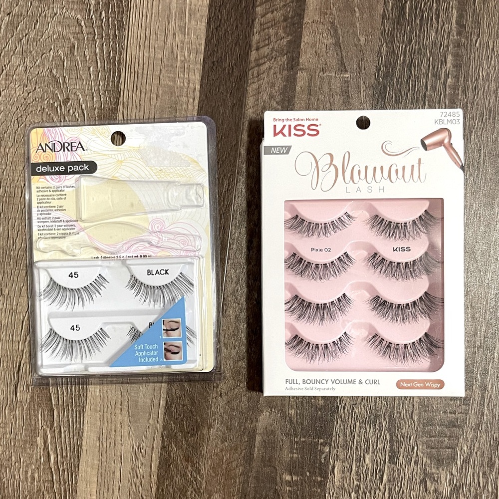 ❗️3/$12 ✅ Andrea and Kiss Lashes Bundle!